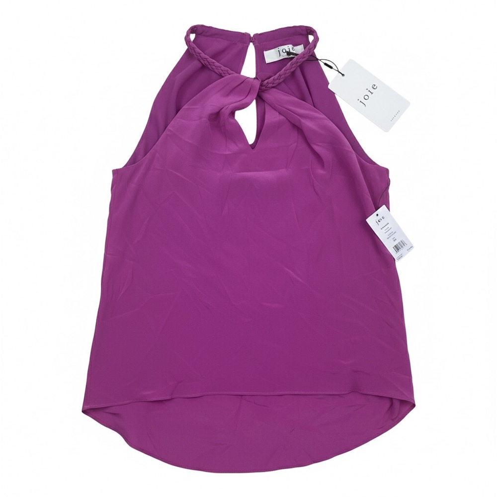 Joie Catharne Silk Halter Top Purple Orchid XS NWT